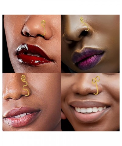 African Nose Cuff Fake Nose Cuffs for Non Pierced Nose Nose Cuff Piercing for Women Gold Nose Ring $6.04 Body Jewelry