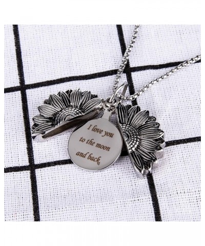 Personalized Sunflower Locket Necklace, Custom Photo Sunflower Locket, You Are My Sunshine Locket with Picture, Mother's Day ...