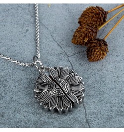 Personalized Sunflower Locket Necklace, Custom Photo Sunflower Locket, You Are My Sunshine Locket with Picture, Mother's Day ...