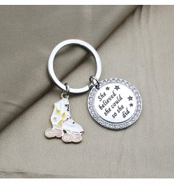 Roller Skate Keychain Athletic Keychain Roller Skate Charm Jewelry Skate Lover Gift Roller Derby Team Gifts Roller Ks $9.52 P...