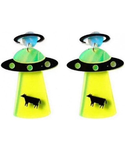 UFO Aliens Acrylic Earrings Jewelry - Multiple Styles (B) $5.73 Earrings