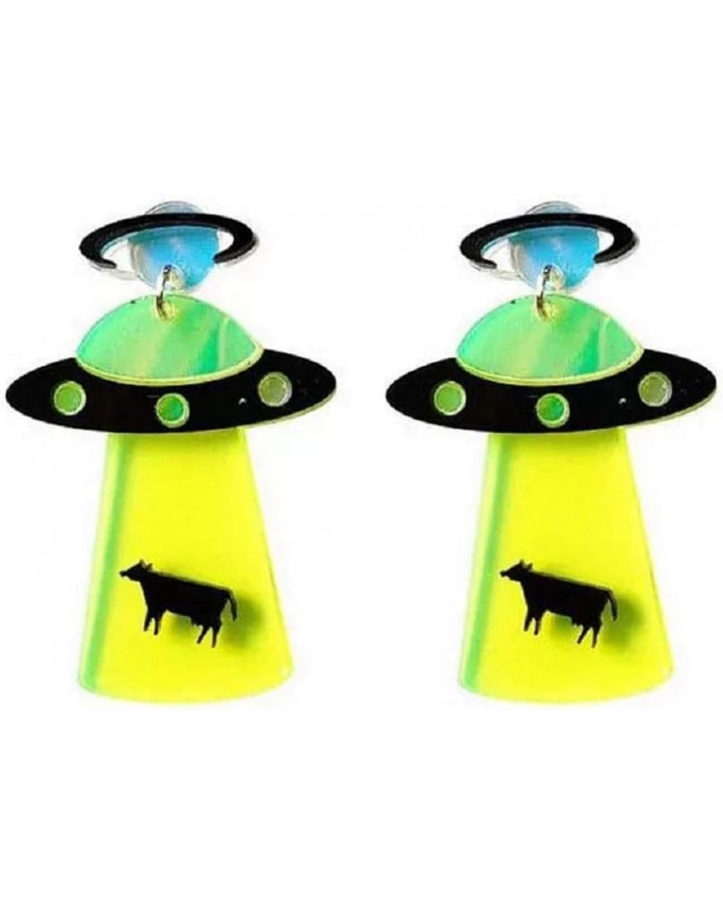 UFO Aliens Acrylic Earrings Jewelry - Multiple Styles (B) $5.73 Earrings