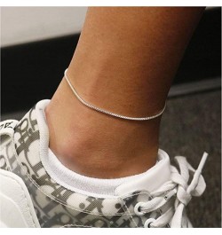 925 Sterling Silver Anklets For Women, Ankle Bracelets for Women, Basic Chain Link Anklets For Women, Rope Chain, Curb Chain ...