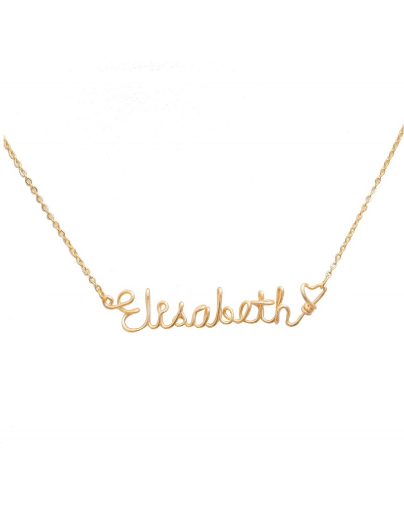 Personalized Jewelry,Wire Name Necklace Gold,Custom Necklace,Gold Name Necklace,Handmade and Personalized Sterling Silver Wir...