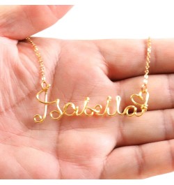 Personalized Jewelry,Wire Name Necklace Gold,Custom Necklace,Gold Name Necklace,Handmade and Personalized Sterling Silver Wir...